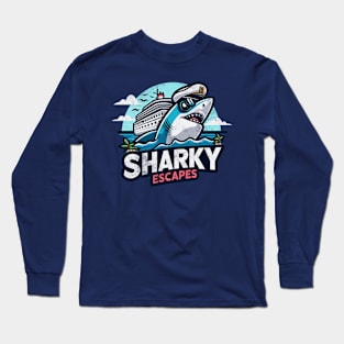 sharky escapes Long Sleeve T-Shirt